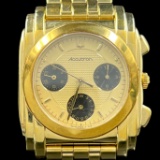 Estate Bulova Accutron gold-tone stainless steel man's wristwatch