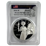 Certified 2016-W U.S. Liberty commemorative silver medal