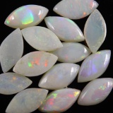 Unmounted natural opal cabochons