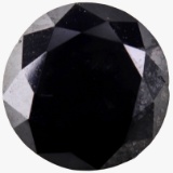 Unmounted natural black diamond