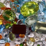 Unmounted natural mixed gemstones