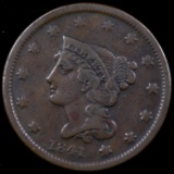 1841 U.S. braided hair large cent