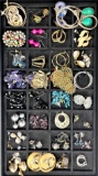 Lot of 38 pair of estate fashion earrings