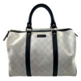 Authentic estate Gucci Joy Boston canvas & leather medium bag