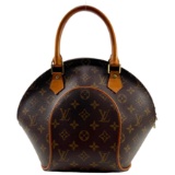 Authentic estate Louis Vuitton Ellipse PM canvas & leather bag