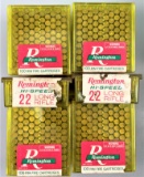 Lot of 10 boxes of 100-count Remington Hi-Speed .22 Long Rifle ammunition