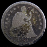 1841-O U.S. seated Liberty half dime