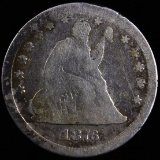 1876-CC U.S. seated Liberty quarter