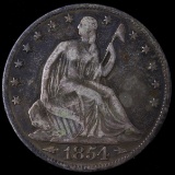 1854-O U.S. seated Liberty half dollar