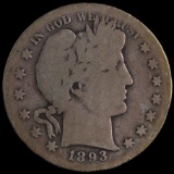 1893-S U.S. Barber half dollar