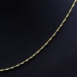 Estate 14K yellow gold twisted rope chain