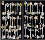 Lot of 50+ souvenir spoons