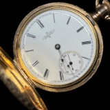 Circa 1888 11-jewel Elgin model 1 lever-set covered pocket watch