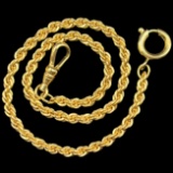 Like-new 1/20 12K yellow gold-filled watch chain