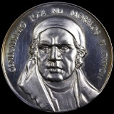 1964 high relief proof Constitution Sesqui - Jose Morelos .900 silver Mexico commemorative medal