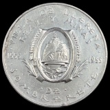 1955 high relief Sombrerete Uprisings of Zacatecas .900 silver Mexico commemorative medal