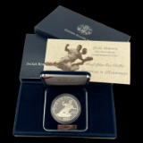 1997 U.S. proof U.S. Jackie Robinson commemorative silver dollar
