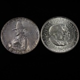 Pair of U.S. silver commemorative half dollars