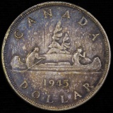 1945 Canada silver dollar