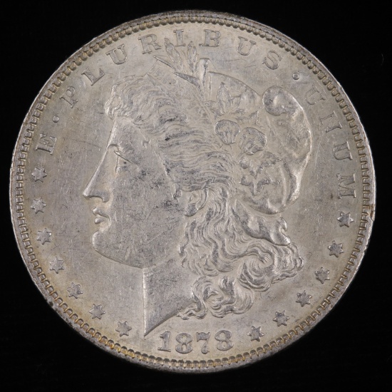 1878 7/8 tail feathers (strong) U.S. Morgan silver dollar