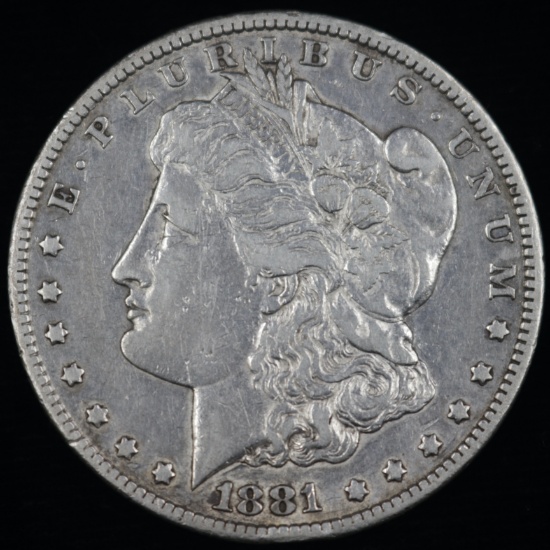 1881-CC U.S. Morgan silver dollar
