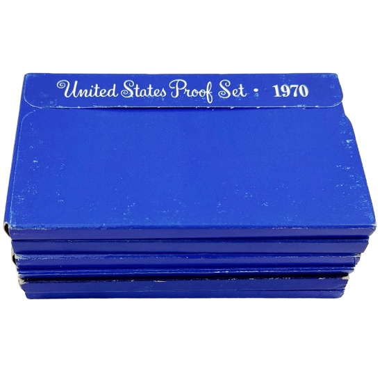 Lot of 6 1970 U.S. proof sets