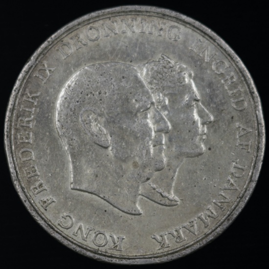 1960 Denmark silver commemorative 5 kroner