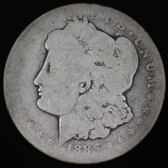 1885-CC U.S. Morgan silver dollar