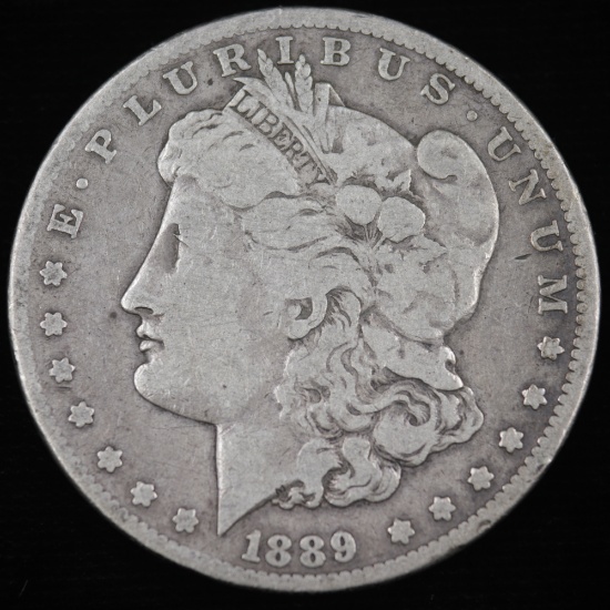 1889-CC U.S. Morgan silver dollar