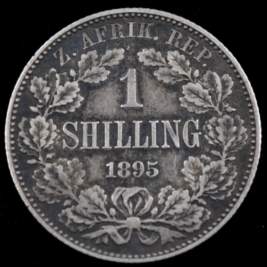 1895 South Africa silver shilling