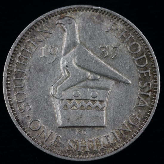 1937 Southern Rhodesia silver shilling