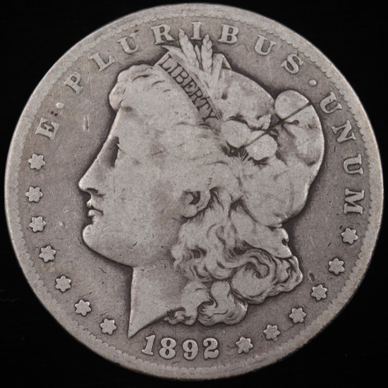 1892-CC U.S. Morgan silver dollar