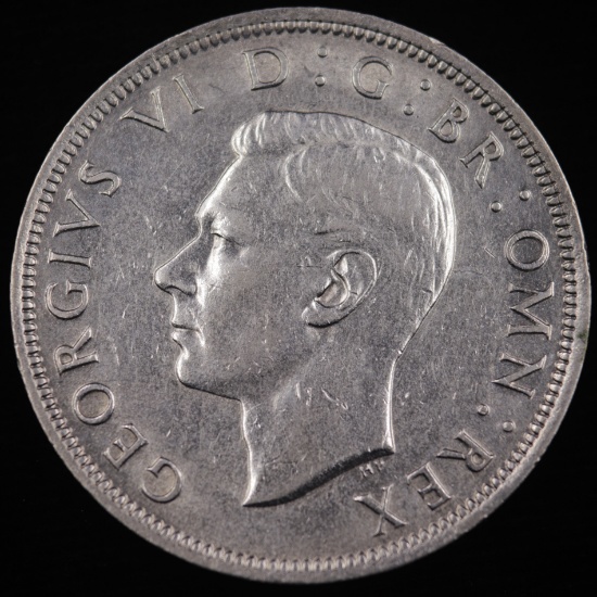 1942 Great Britain silver half crown