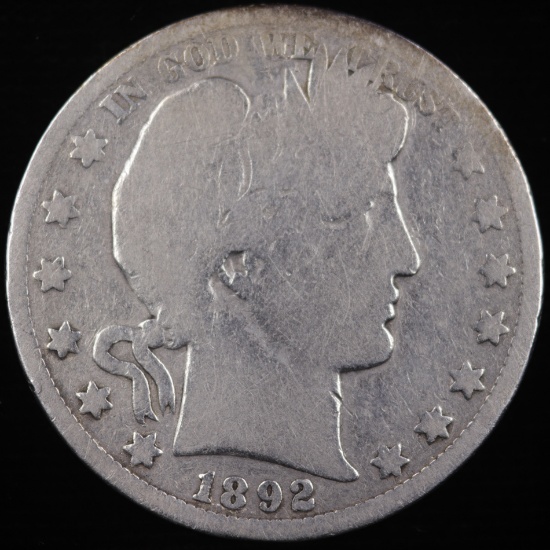 1892-O U.S. Barber half dollar