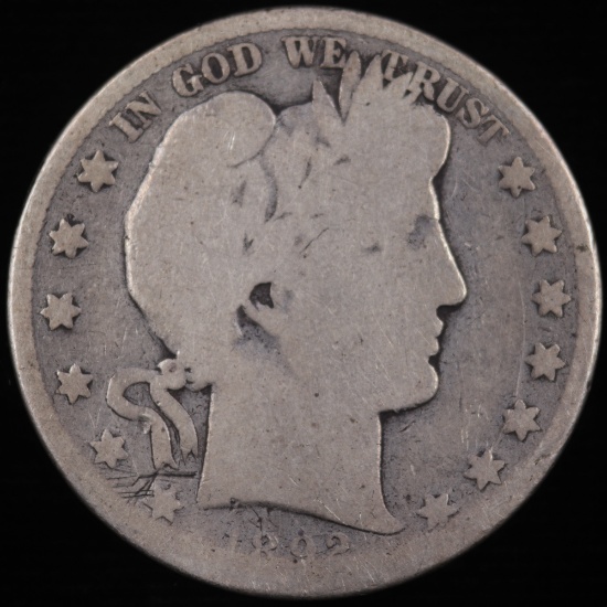 1892-S U.S. Barber half dollar