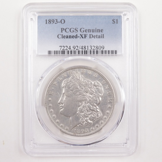 Certified 1893-O U.S. Morgan silver dollar