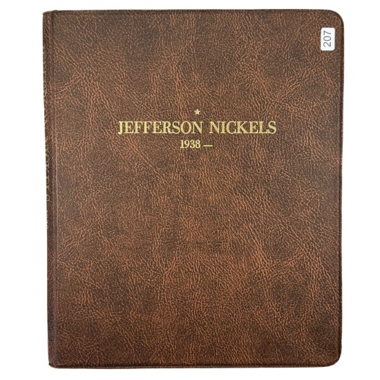 Complete 116-piece U.S. Jefferson nickel collection from 1938 through 1982