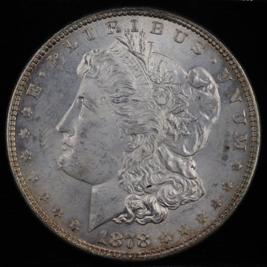 1878 7/8 tail feathers U.S. Morgan silver dollar