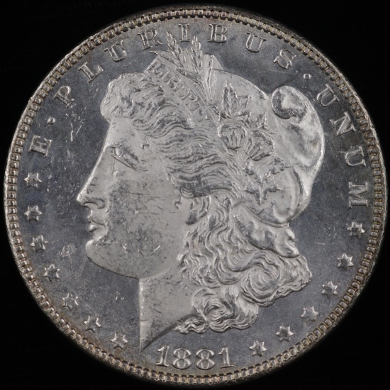 1881 U.S. Morgan silver dollar