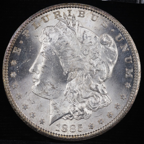1885-CC U.S. Morgan silver dollar
