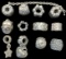 Lot of 12 authentic estate Pandora sterling silver beads