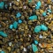 Lot of mixed tigers eye & turquoise beads