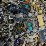 Lot of 10.0 lbs of estate fashion jewelry