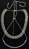 Pair of estate Kendra Scott steel-tone necklaces