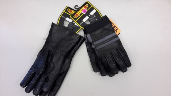 2 pairs motorcycle gloves, M, new