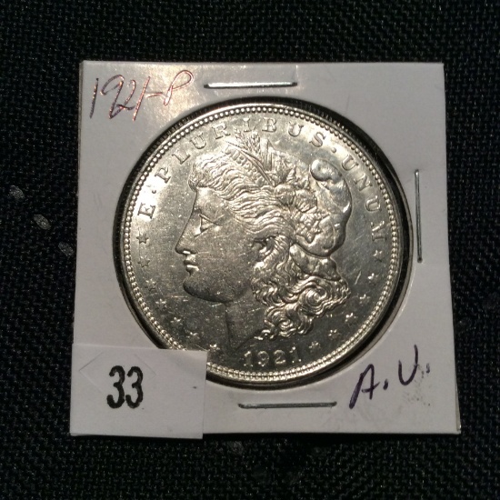 1921 -P Morgan Silver Dollar A.U.