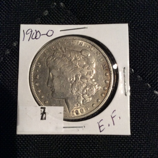 1900-d Morgan Silver Dollar E.f.
