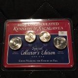 2007 Uncirculated Kennedy and Sacagawea 4 Coin