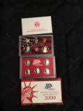 2000 and Silver proof set 10 coins