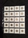 20 buffalo nickels 11-fine-X